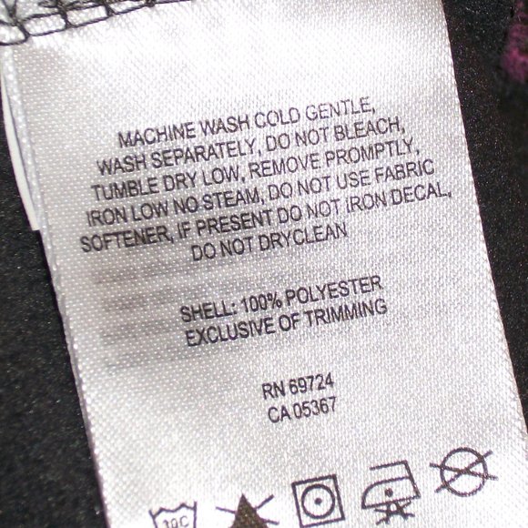 SOLD! COLUMBIA XL Gray Fleece Zip Jacket Pink Trim - Picture 6 of 6